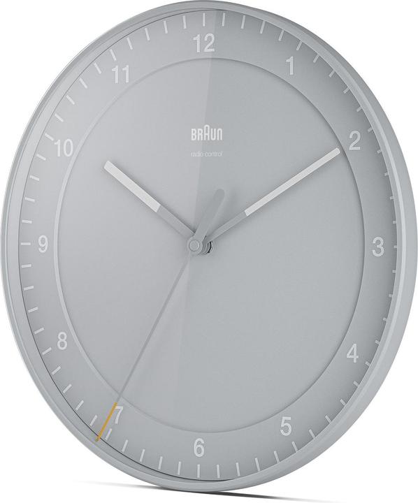 Actual product image Braun Wall clock, grey w.radio (30 cm)