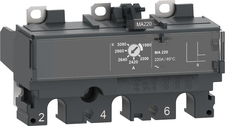Schneider Electric Relè di corrente MA100 per ComPacT NSX 100/160/250 Interruttore automatico, elettromagnetico