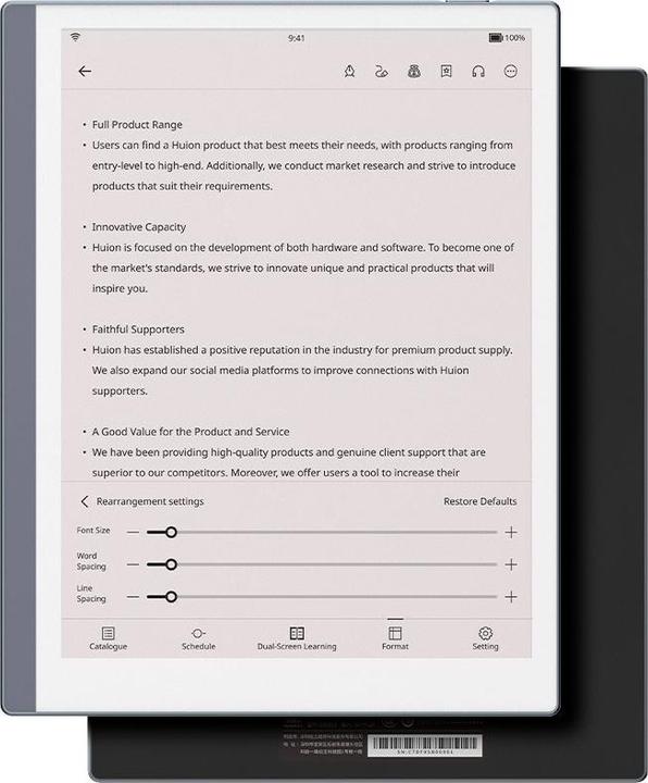 Produktbild Huion Kamvas Ink eBook Reader (10.30", 64 GB, Grau)