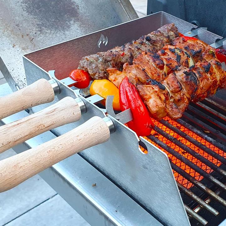 Produktbild Grillrost BBQ-Drehspiess Set