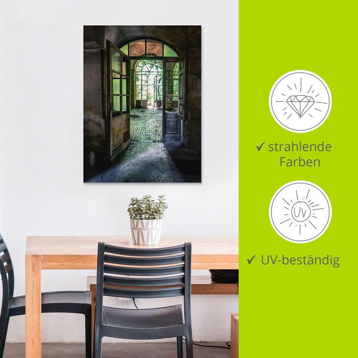 Produktbild Artland Lost Place - alte Tür Fenster U4CF (60 x 80 cm)
