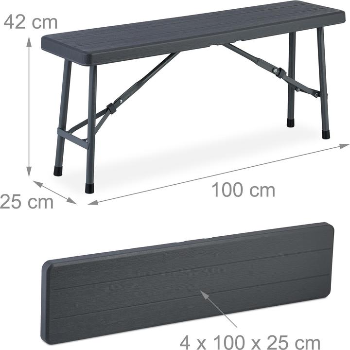 Actual product image Relaxdays 2x beer bench