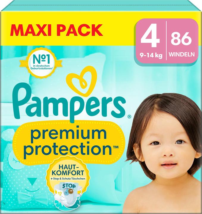 Produktbild Pampers Premium Protection (Gr. 4, 86 Stück)
