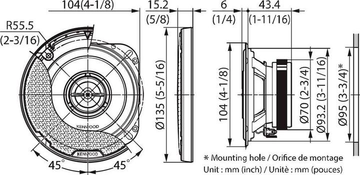 Actual product image Kenwood KFCPS1097 (240 W, 6 x 9")