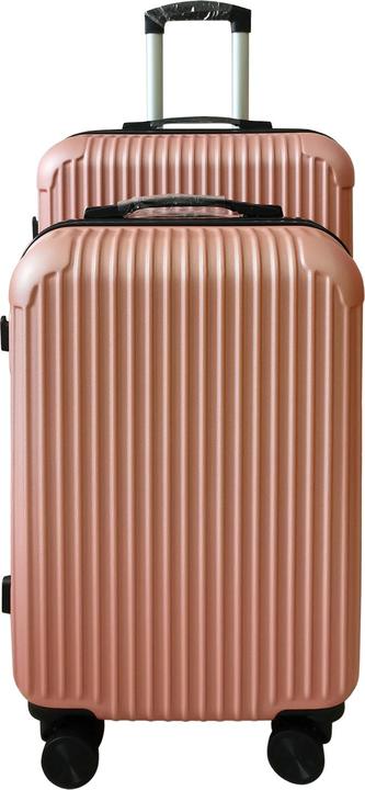 NTK-Collection Hartschalenkoffer 2er-Set Frenzi Rosegold (80 l, M (50 - 90l), L (90 - 115l))