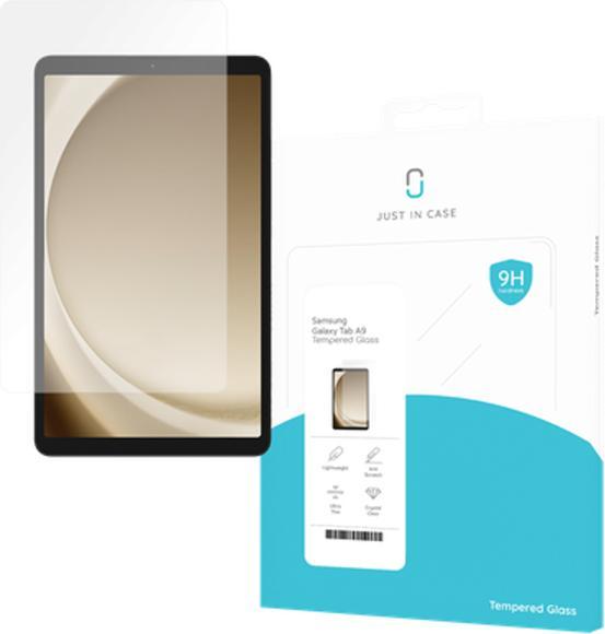 Produktbild Just in Case GehÃ¤rtetes Glas Clear Displayschutzfolie Samsung Galaxy Tab A9 (1 Stück, Galaxy Tab A9)
