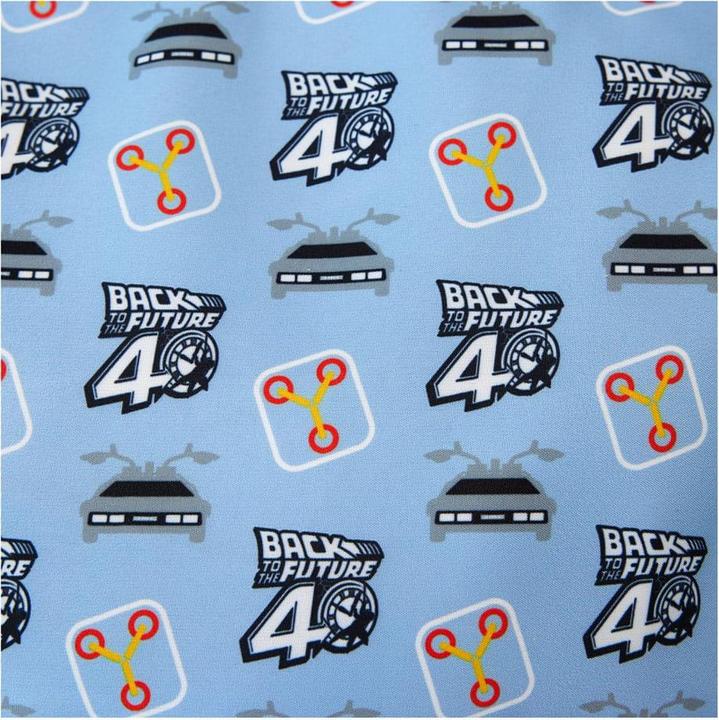 Actual product image Loungefly Universal by Full-Size Nylon Rucksack Back to the Future 40th Anniversary