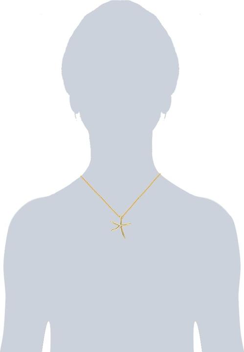 Image du produit Lulu & Jane Étoile de mer en alliage métallique or jaune 45,0 cm chaîne de base + 6,0 cm extension - 33028 (Alliage métallique)