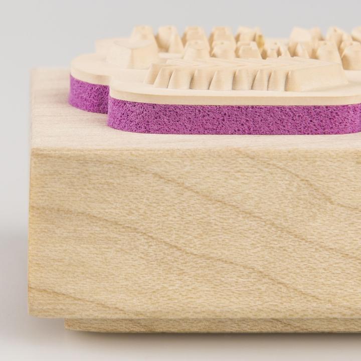 Actual product image Heyda Stamp clothesline 10x3.8cm 211801202 wood matt