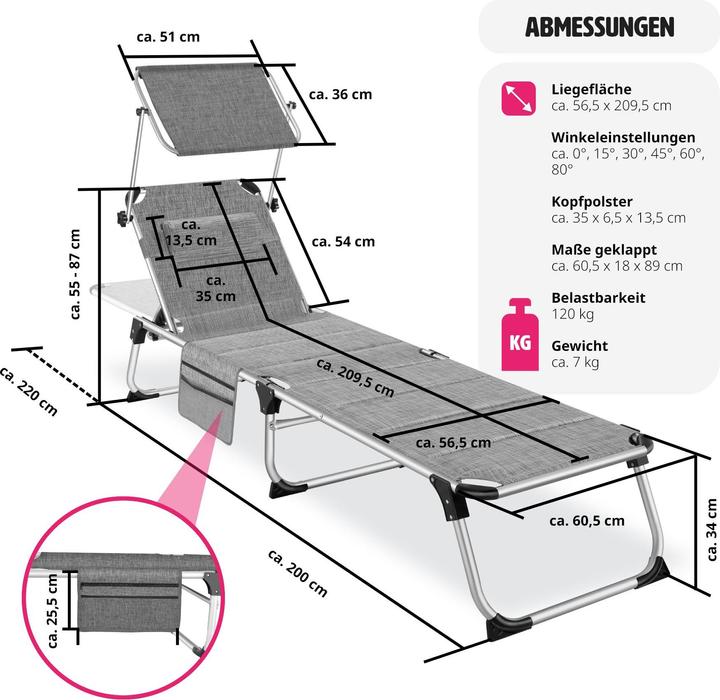 Actual product image tectake Lorella (200 cm)