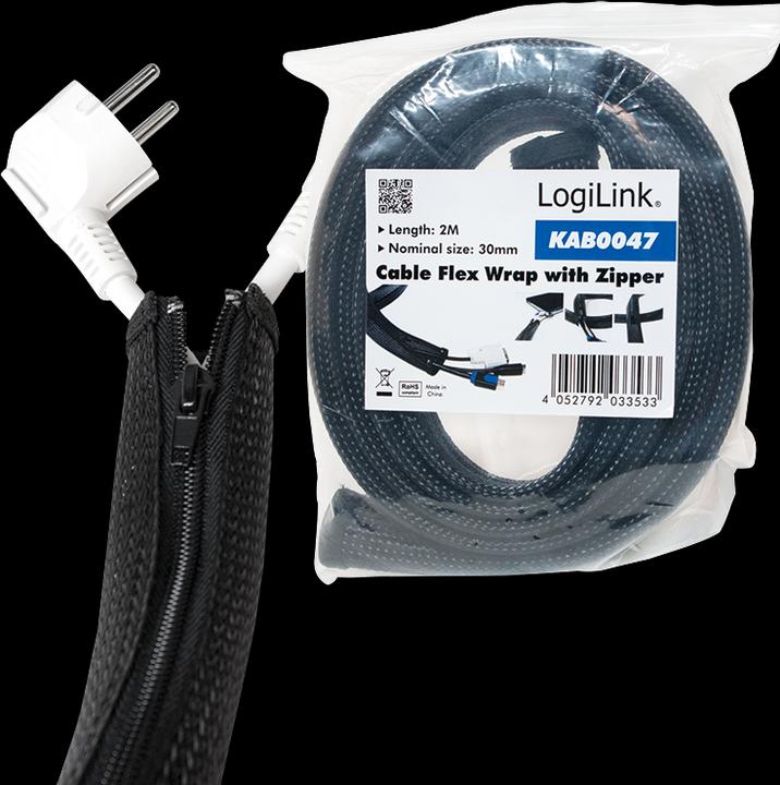 Actual product image LogiLink Cable protection with zipper (Cable conduit, 200 cm)
