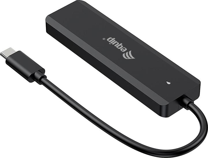 Produktbild equip aquip USB-Hub 4-Port 3.2 ->2xUSB-C, 2xUSB-A o.Netzteil sw (USB-C, 4 Ports)