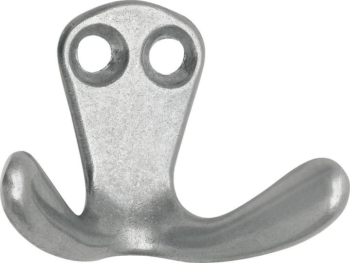 Siro Doppelhaken Hapi Breite 44 mm, Höhe 33 mm, Aluminium poliert