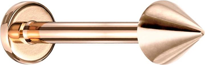 Star Piercing Micro Labret rosegold mit Cone (ohne Messing, Chirurgenstahl 316L)