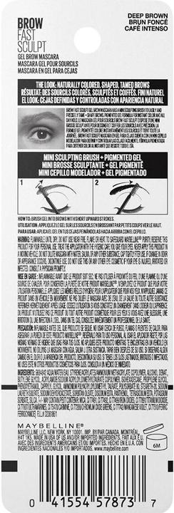 Actual product image Maybelline New York Express Brow Fast Sculpt (6 Deep Brown.)