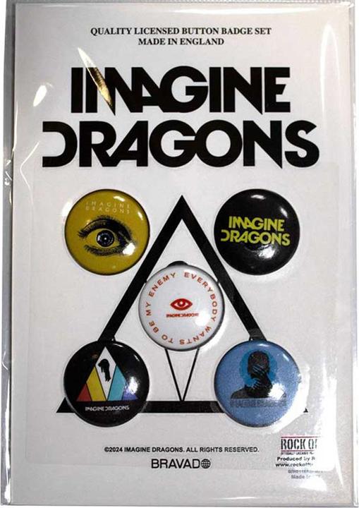 Actual product image Imagine Dragons Enemy Badge (Pack of 5)