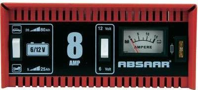 Image du produit Absaar Chargeur de batterie (6V, 12V, 8 A)