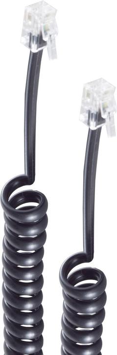 Actual product image Shiverpeaks ®-BASIC-S telephone handset spiral cable 2x 4P4C, white, 2.0m