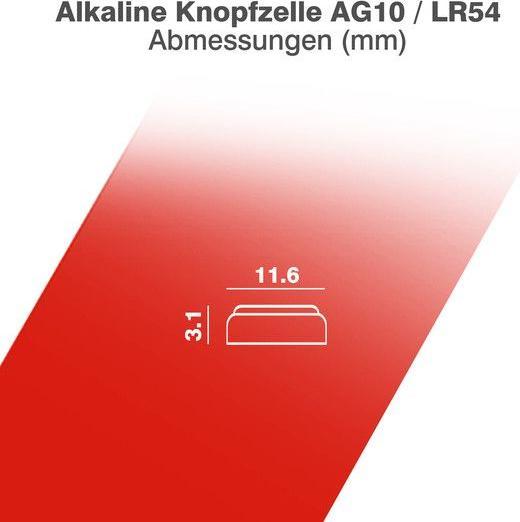 Produktbild Pilha LR1130/AG10 für Uhren (10 Stk., AG10, 78 mAh)