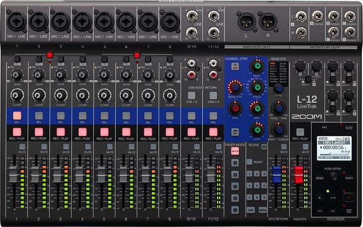 Zoom LiveTrak L-12 (Studio et mixeur live)