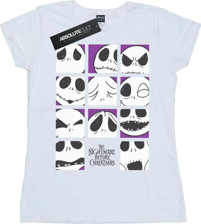 Disney Nightmare Before Christmas Many Faces Of Jack Squares TShirt (XL)