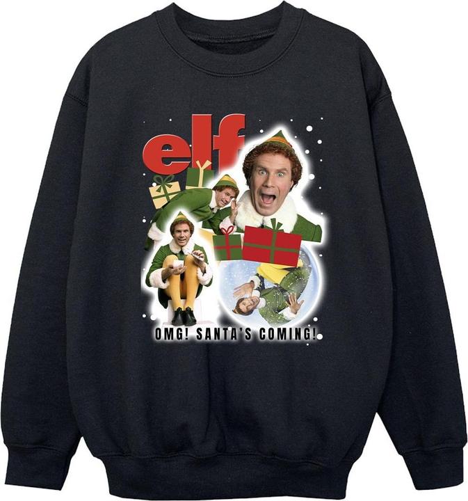 Elf Buddy Collage Sweatshirt Mädchen