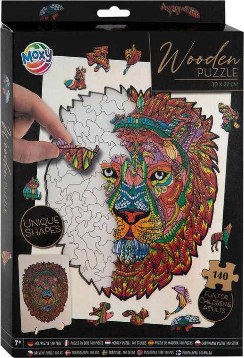 Actual product image Grafix Wooden puzzle lion 140 pieces FSC (140 pieces)