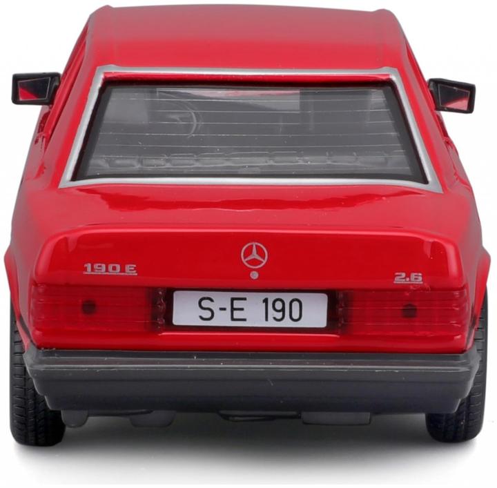 Produktbild Bburago Mercedes Benz 190E 1987 1/24 rot