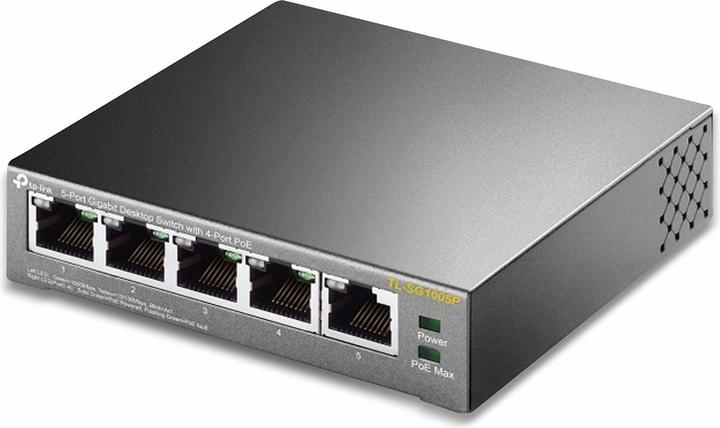 Actual product image TP-Link Tl-Sg1005p (5 Ports)