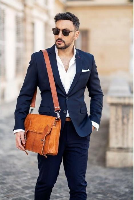 Actual product image Saora Nesta 13" Genuine Leather Business Laptop Bag (13", Universal)