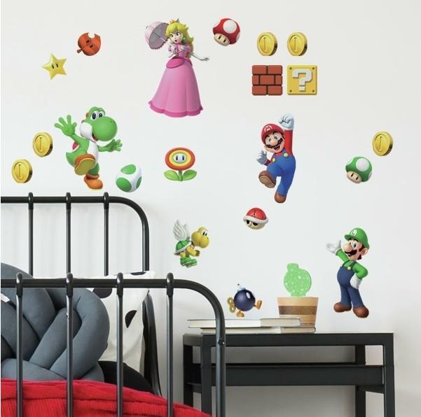 Produktbild Roommates Super Mario Brothers Peel And Stick Wall Decals