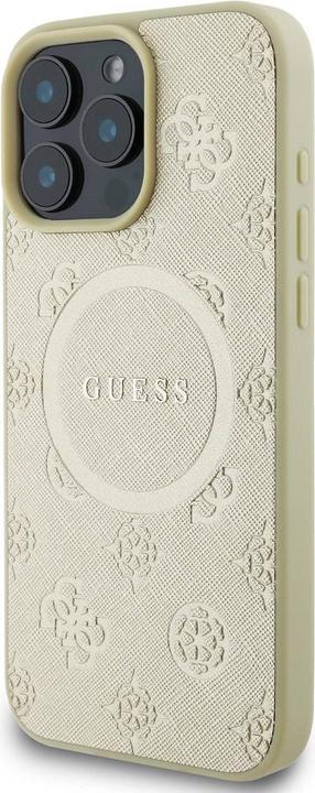 Immagine prodotto Guess GUHMP16XPSAPSMED iPhone 16 Pro Max 6.9" złoty/oro HC MagSafe Safiano Peony Classic Logo (Apple iPhone 16 Pro Max)