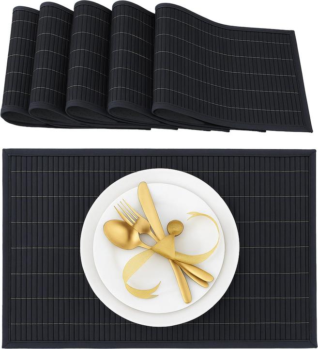Immagine prodotto Relaxdays Set da 6 tovagliette (6 pz., 45 x 30 x 0,3 cm)