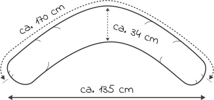 Produktbild Theraline Stillkissen Stillkissen Dodo mit Mikroperlen-Füllung inkl. Bezug (34 cm)