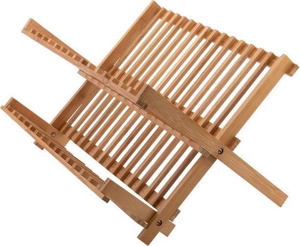 Produktbild Axentia Geschirrabtropfkorb, Bambus, klappbar