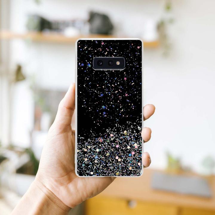 Image du produit Cadorabo Couverture TPU paillettes scintillantes (Samsung Galaxy S10e)