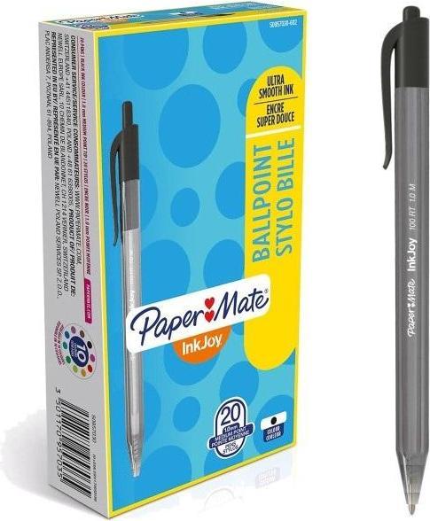 Produktbild Paper Mate Kugelschreiber InkJoyTM 100 RT (Schwarz, 20 x)