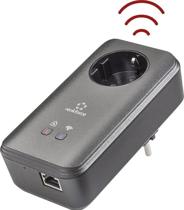Renkforce PL600D WiFi Powerline WLAN Single Adapter 500 MBit/s (500 Mbit/s)