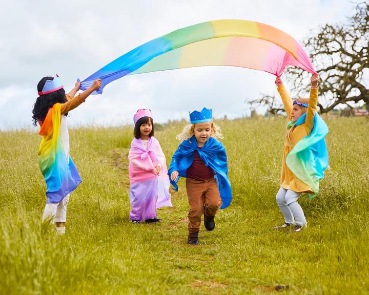 Produktbild Sarah's Silks Seidenspieltuch «Regenbogen» XXL