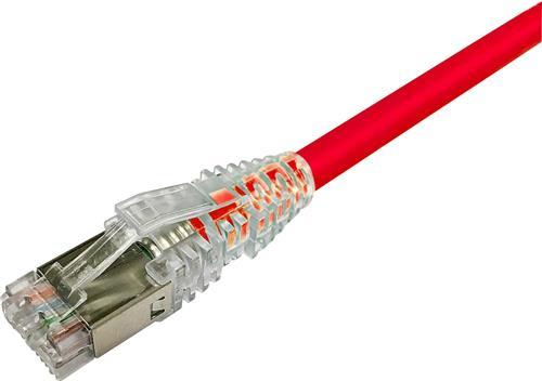 Actual product image Commscope NETCONNECT patch cable cat 6A S/FTP PiMF, laengde: 1,75 m farve: rød med LSZH kappe
