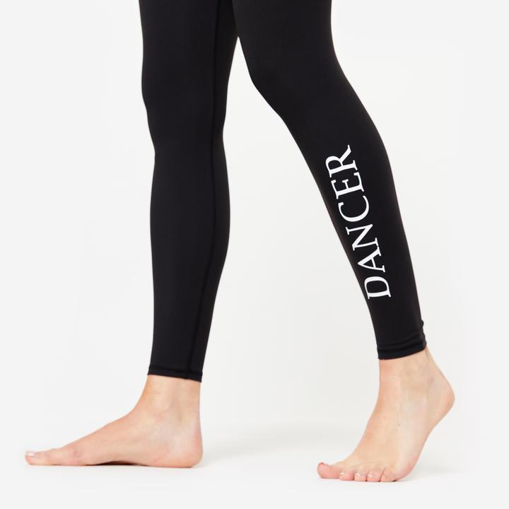 Image du produit Domyos Leggings de danse femme taille haute plat danse moderne - noir