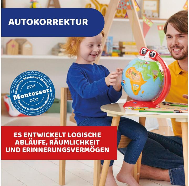 Produktbild Chicco Edu Globe, Pädagogischer Deutsch-Sprechender Globus, zum Lernen von Geografie, Musik, Wissens (Deutsch)