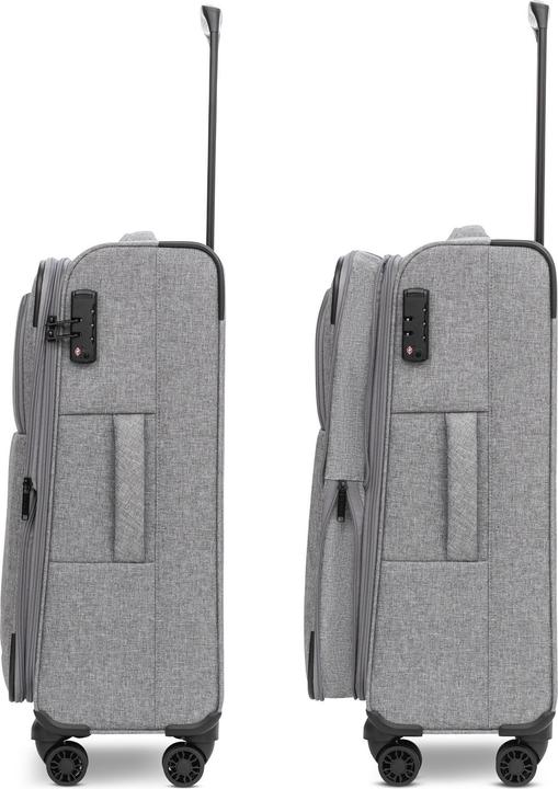 Produktbild Redolz Essentials 12 THREE SET 4-Rollen Kofferset 3-tlg. mit Dehnfalte (201 l, XL (ab 115l))
