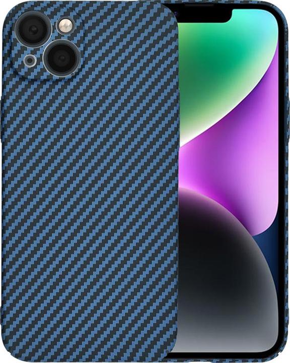 Actual product image Techsuit - Carbonite FiberShell - iPhone 14 - Cyan (Apple iPhone 14)