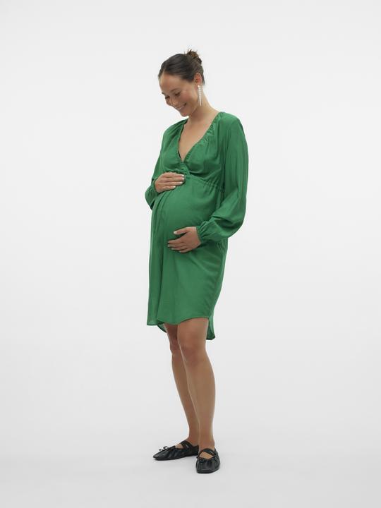 Image du produit Mamalicious Coupe normale Col en V Poignets élastiques Robe courte (L)