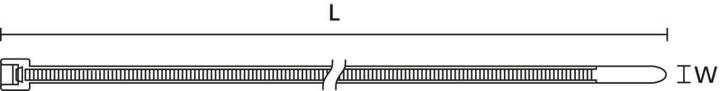 Image du produit HellermannTyton LK2A Bk Cable Tie Heat Bar-270x4.6mm (Serre-câbles en plastique, 270 mm, 100 pcs)