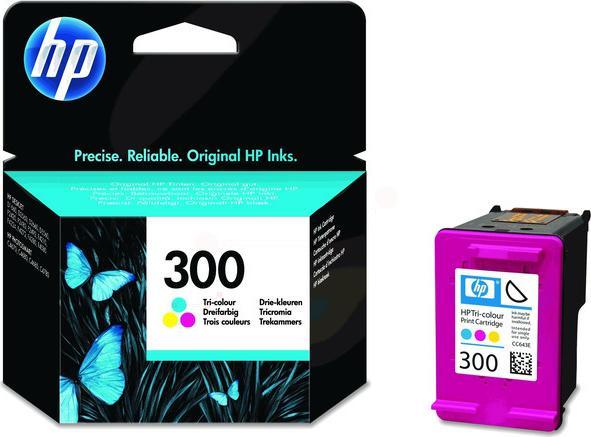 HP Ink Cart 300/Tricol w/Viv (M, C, Y)