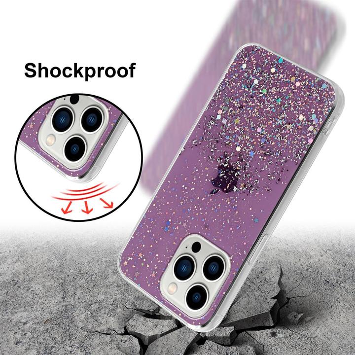 Image du produit Cadorabo Couverture TPU paillettes scintillantes (Apple iPhone 13 Pro)