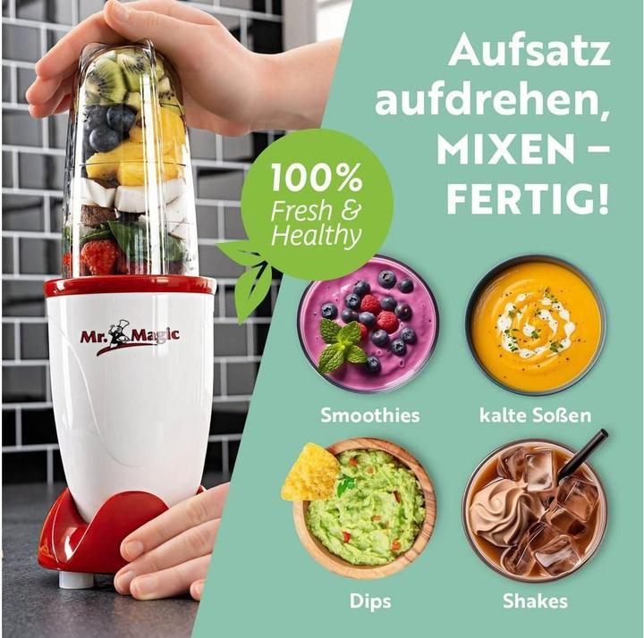Produktbild Gourmetmaxx 250 Watt, inkl. Deckel, Weiss/Rot Single (250 W)