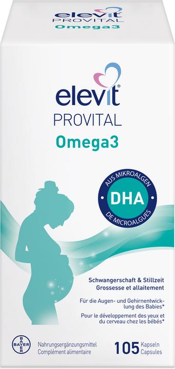 Elevit Provital Omega3 (105 Stück, Kapseln, 132 g)